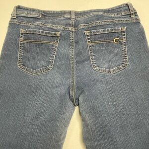 Chico's Straight Leg Sz 2 / 12 / Large Straight Leg Denim Jeans Chic & Comfy